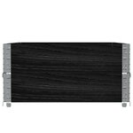 vidaXL Jardinière noir 120x80 cm bois massif de pin
