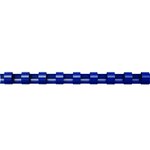 Baguettes de reliure plastiques, rondes, bleu, 12mm pqt 100 FELLOWES