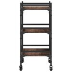 vidaXL Chariot de cuisine chêne marron 50x35x75 5 cm bois d'ingénierie