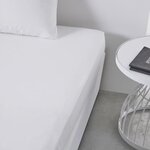 Drap housse - 180 x 200+30 cm uni - Craie