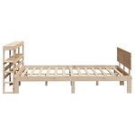 vidaXL Cadre de lit avec tête de lit 120x200 cm bois de pin massif