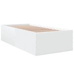 vidaXL Cadre de lit blanc 90x190 cm bois d'ingénierie