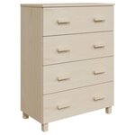 vidaXL Buffet HAMAR Marron miel 79x40x103 5 cm Bois massif de pin