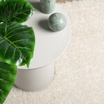 vidaXL Tapis ISTAN à poils longs aspect brillant crème 240x340 cm