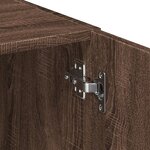 vidaXL Armoire de rangement mince chêne marron 50x42 5x225 cm