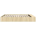 vidaXL Cadre de lit chêne sonoma 180x200 cm bois d'ingénierie