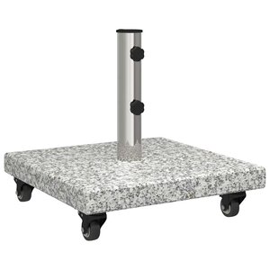 vidaXL Pied de parasol Gris 45 x 45 x 43 cm Granite et Acier