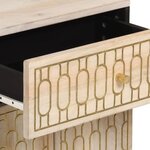 vidaXL Table de chevet 50x33x60 cm bois de manguier massif