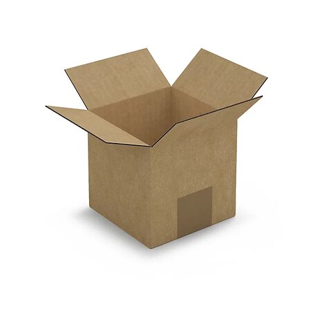 Caisse carton brune simple cannelure raja 12x12x12 cm (lot de 25)