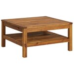 vidaXL Salon de jardin 2 Pièces avec coussins gris foncé Bois d'acacia