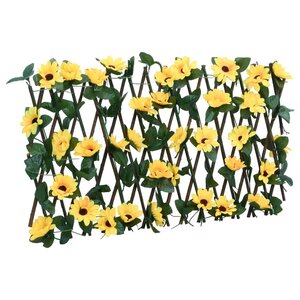 vidaXL Treillis de lierre artificiel extensible jaune 180x20 cm