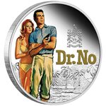 Pièce de monnaie 1 Dollar Tuvalu 2022 1 once argent BE – James Bond 007 contre Dr. No