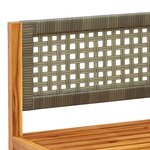 vidaXL Salon de jardin avec coussins 4 Pièces bois d'acacia massif
