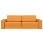 vidaXL Canapé Lit 2-en-1 Jaune Foncé 245x150x60.5 cm Tissu