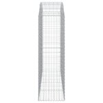 vidaXL Panier de gabions arqué 200x50x160/180 cm Fer galvanisé