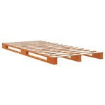 vidaXL Lit de palette cire marron 90x200 cm bois de pin massif