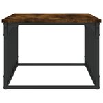 vidaXL Table basse chêne fumé 100x50x35 5 cm bois d'ingénierie