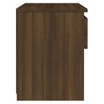 vidaXL Tables de chevet 2 Pièces Chêne marron 40x30x3cm Bois d'ingénierie
