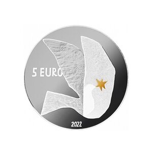 Pièce de monnaie 5 euro Lettonie 2022 argent BE – Pour la liberté de l’Ukraine