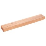 vidaXL Étagère murale marron clair 60x10x4 cm bois chêne massif traité