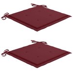 vidaXL Ensemble à manger d'extérieur pliable avec coussin 3 Pièces Teck