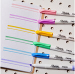 Sharpie S-Note Stylos marqueurs  Couleurs assorties pastel   Pour surligner et dessiner  Pointe biseautée   Lot de 20