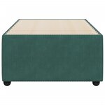 vidaXL Cadre de lit Vert foncé 80x200 cm Velours