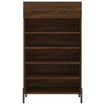 vidaXL Armoire à chaussures chêne marron 60x35x105cm bois d'ingénierie