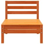vidaXL Canapé de jardin sans accoudoirs cire marron bois de pin massif