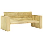 vidaXL Banc de jardin 179 cm Bois de pin imprégné