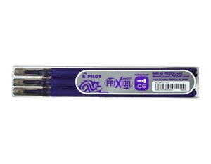 Set de 3 Recharges friXion Point (BLS-FRP5) Pointe Aiguille Fine Violet x 12 PILOT