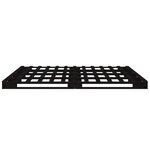 vidaXL Lit de palette noir 120x190 cm Bois pin massif Petit Double