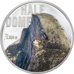 HALF DOME Mountains 2 Once Argent Coin 10 Dollars Cook Islands 2023