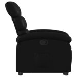 vidaXL Fauteuil inclinable Noir Similicuir
