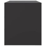 vidaXL Meuble TV noir 67x39x44 cm acier