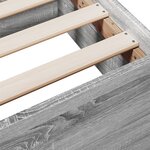 vidaXL Cadre de lit et tiroirs sonoma gris 75x190cm bois d'ingénierie