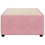 vidaXL Cadre de lit Rose 90x190 cm Velours