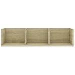 vidaXL Étagère murale à CD Chêne sonoma 75x18x18 cm Bois d'ingénierie