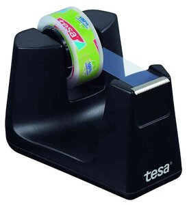 Dérouleur tesafilm® Easy Cut SMART + 1 rouleau eco & clear 10m x 15mm noir x 6 TESA