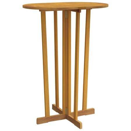 vidaXL Table de bar 90x65x105 cm Bois de teck solide