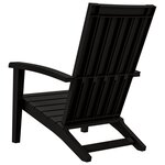 vidaXL Chaises de jardin Adirondack lot de 2 noir polypropylène