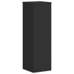 vidaXL Supports pour plantes 2 Pièces noir 25x25x80 cm bois d'ingénierie