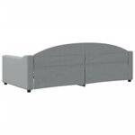 vidaXL Lit de repos sans matelas gris clair 90x200 cm tissu