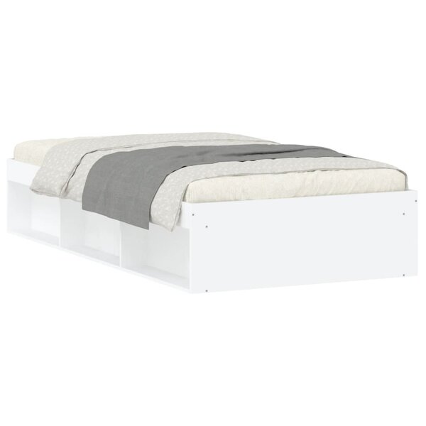 vidaXL Cadre de lit blanc 90x200 cm