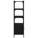 vidaXL Bibliothèque à 3 niveaux noir 70x30x109 5 cm bois d'ingénierie