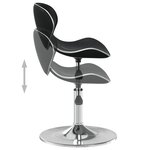 vidaXL Tabouret de bar Noir Similicuir
