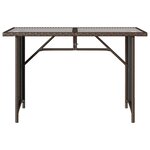 vidaXL Ensemble à manger de jardin avec coussins 2 Pièces marron rotin