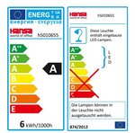Lampe à led TWIST bras flexible - base métal coloris argent HANSA