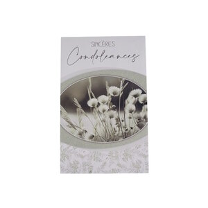 Carte De Voeux - Condoléances - 5 Cartes Remerciements Fleurs Des Champs