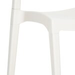 vidaXL Chaises de jardin lot de 2 Blanc Polypropylène